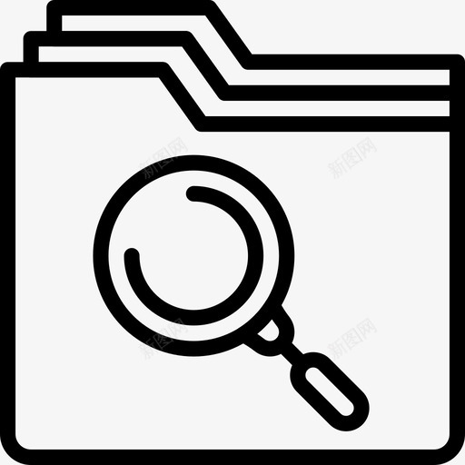 文件夹技术94线性图标svg_新图网 https://ixintu.com 技术94 文件夹 线性