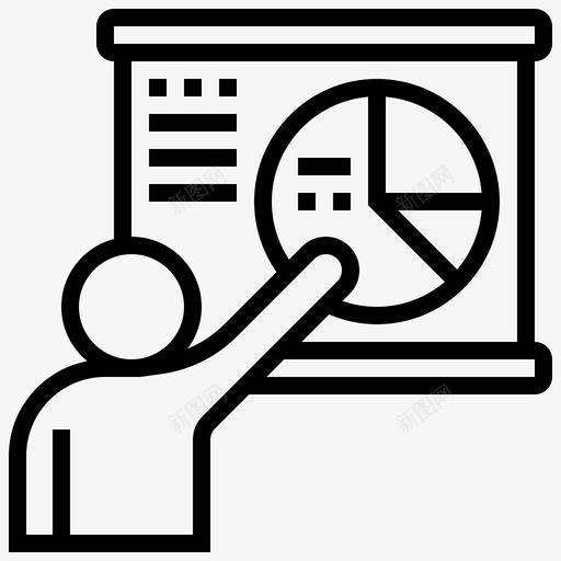 信息分析板图标svg_新图网 https://ixintu.com 信息 分析 大数 数据 数据线 流量 统计