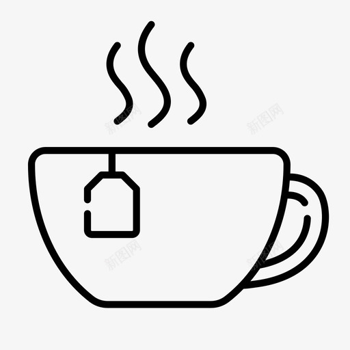 茶杯子热饮图标svg_新图网 https://ixintu.com 像素 咖啡 完美 杯子 热饮 茶会 马克