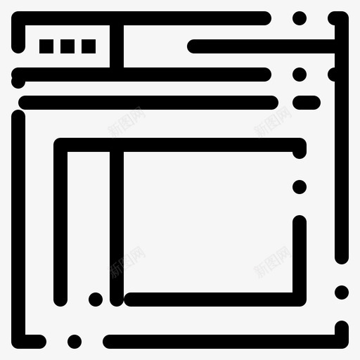 网页安全网站图标svg_新图网 https://ixintu.com 安全 网站 网站线框 网页