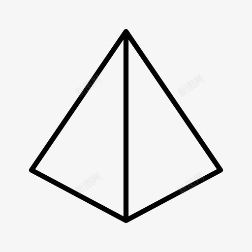 金字塔绘图形状图标svg_新图网 https://ixintu.com 几何 形状 绘图 金字塔