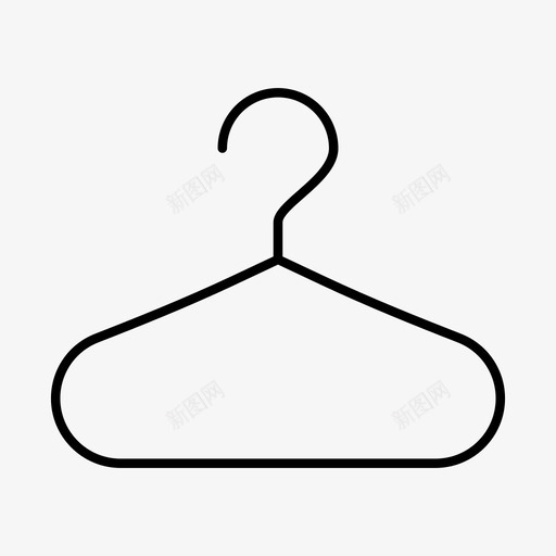 衣服衣架材料细线套63图标svg_新图网 https://ixintu.com 材料 细线 衣服 衣架