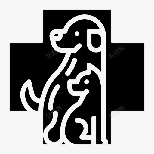 兽医护理医疗保健医疗图标svg_新图网 https://ixintu.com 兽医 医疗 医疗保健 固体 宠物 护理 标牌