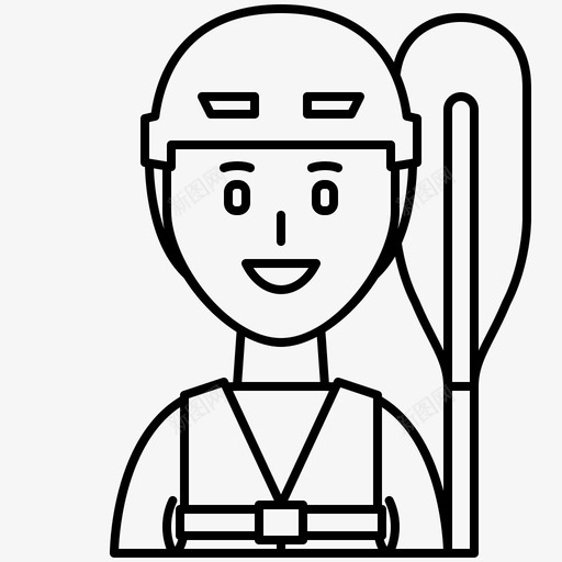 皮划艇活动冒险图标svg_新图网 https://ixintu.com 冒险 女子 女子运动2线 活动 独木舟 皮划艇