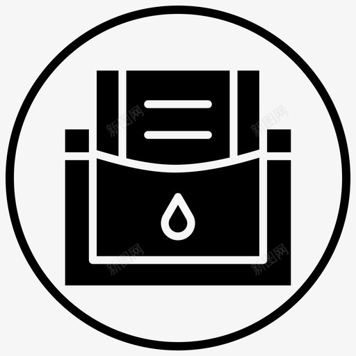 透析血液循环血液输送图标svg_新图网 https://ixintu.com 净化 医疗卫生黑填充圈 血液循环 血液输送 透析