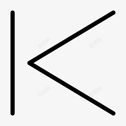 箭头原点上一个图标svg_新图网 https://ixintu.com 上一个 原点 常规 开始 材料 箭头 线集