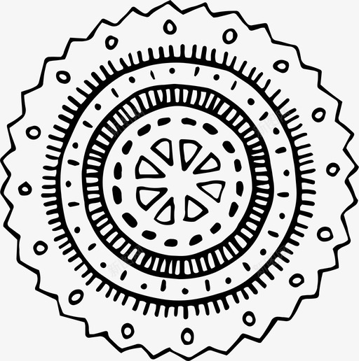 手绘曼陀罗波西米亚图案图标svg_新图网 https://ixintu.com 图案 手绘 曼陀罗 波西 米亚 部落