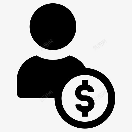 卖方商人财务顾问图标svg_新图网 https://ixintu.com 卖方 商人 推销员 财务顾问