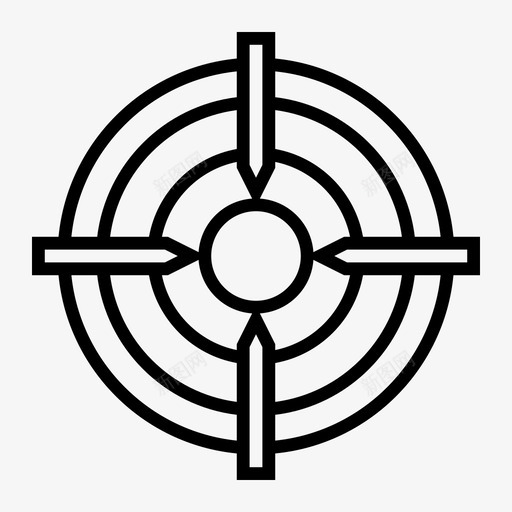 目标飞镖生意图标svg_新图网 https://ixintu.com 生意 目标 飞镖