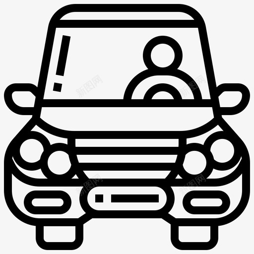 大灯汽车前图标svg_新图网 https://ixintu.com 前 大灯 氙气 汽车 汽车配件 灯