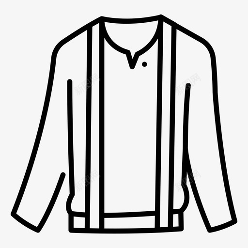 围兜衣服时装图标svg_新图网 https://ixintu.com 围兜 时装 服装 款式 衣服