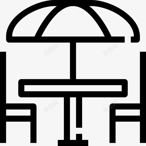 木桌吧台凳台凳图标svg_新图网 https://ixintu.com 凳子 厨房 台凳 吧台 木凳 木桌 烧烤