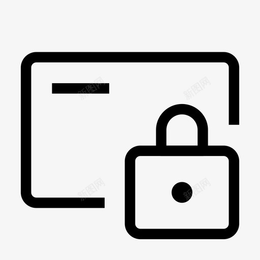 卡锁隐私安全图标svg_新图网 https://ixintu.com 卡锁 安全 隐私