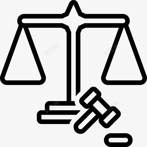 公平平衡公正图标svg_新图网 https://ixintu.com 公平 公正 合理 平衡 适度