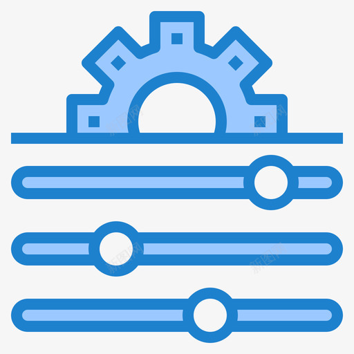 设置工程91蓝色图标svg_新图网 https://ixintu.com 工程91 蓝色 设置