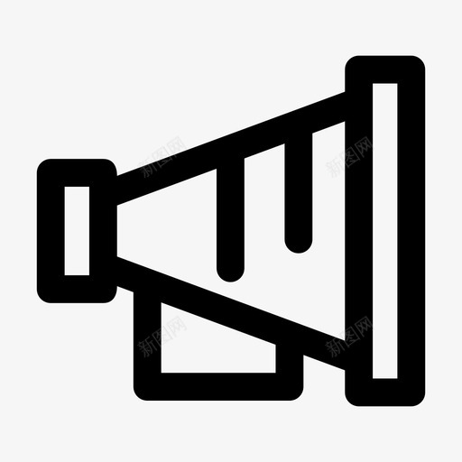 广告大喇叭营销图标svg_新图网 https://ixintu.com 大喇叭 广告 营销