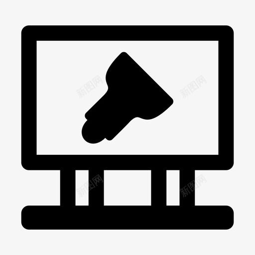 广告大喇叭营销图标svg_新图网 https://ixintu.com 大喇叭 广告 营销