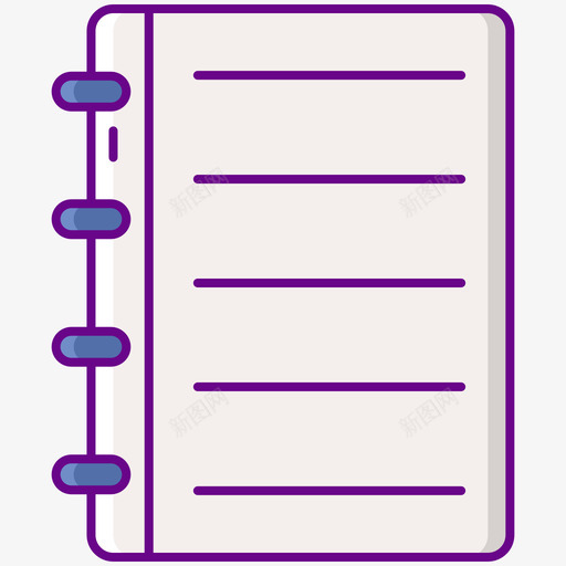 笔记本返校101线性颜色图标svg_新图网 https://ixintu.com 笔记本 线性颜色 返校101