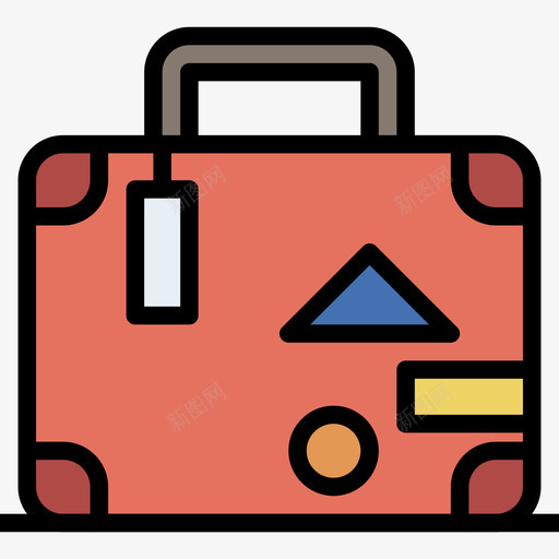 机场旅游度假8线性颜色图标svg_新图网 https://ixintu.com 旅游度假8 机场 线性颜色