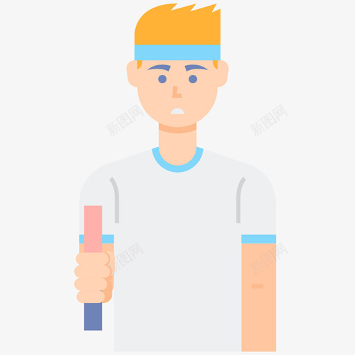 运动员人物偶像扁平图标svg_新图网 https://ixintu.com 人物 偶像 扁平 运动员