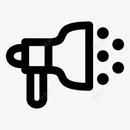 广告大喇叭营销图标svg_新图网 https://ixintu.com 大喇叭 广告 营销