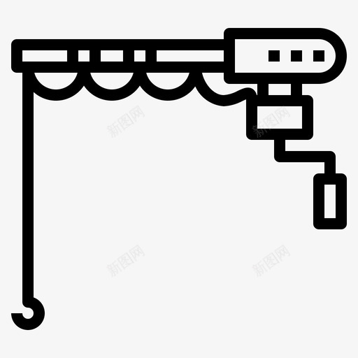 鱼竿钩子工具图标svg_新图网 https://ixintu.com 工具 渔夫 钩子 鱼竿