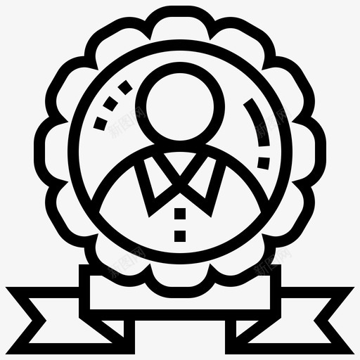 杰出奖励员工图标svg_新图网 https://ixintu.com 价值观 动机 卓越 员工 商业 奖励 杰出