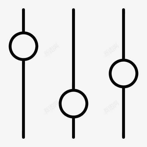 过滤器配置控制图标svg_新图网 https://ixintu.com 均衡器 控制 电子商务 设置 过滤器 配置