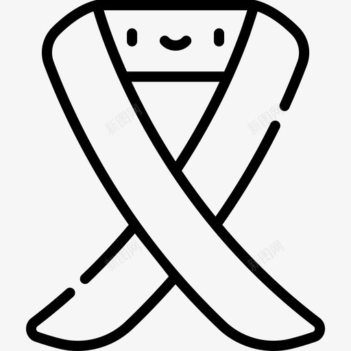 丝带葬礼6直系图标svg_新图网 https://ixintu.com 丝带 直系 葬礼6