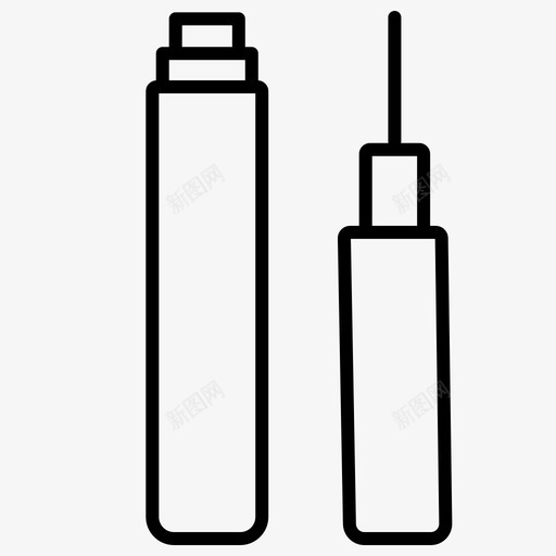 眼线眼妆眼色图标svg_新图网 https://ixintu.com 化妆品美容 眼妆 眼线 眼色
