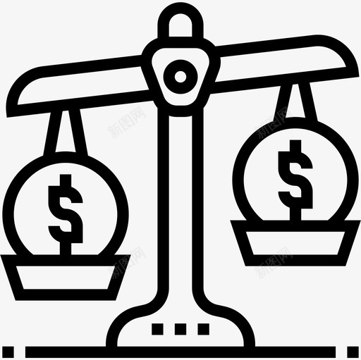 规模财务战略9线性图标svg_新图网 https://ixintu.com 战略 线性 规模 财务