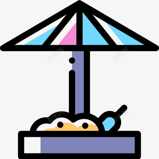 游乐场城市公园7颜色省略图标svg_新图网 https://ixintu.com 城市公园7 游乐场 颜色省略
