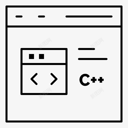 c编码编码图标svg_新图网 https://ixintu.com 开发 编码 编程