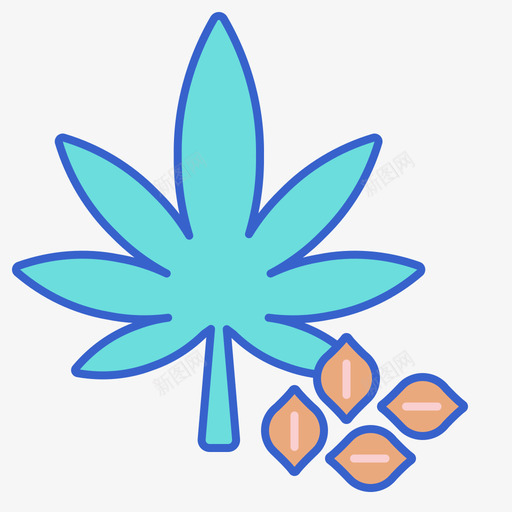 大麻cbd油2线性颜色图标svg_新图网 https://ixintu.com cbd油2 大麻 线性颜色