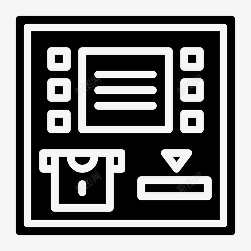 Atm财务和会计填充图标svg_新图网 https://ixintu.com Atm 填充 财务和会计