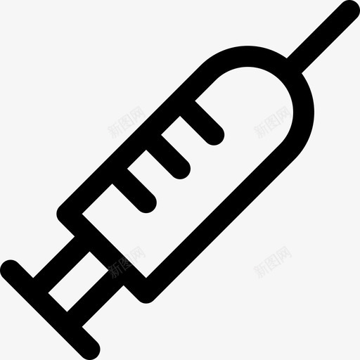 注射器整形外科11线性图标svg_新图网 https://ixintu.com 整形外科 注射器 线性