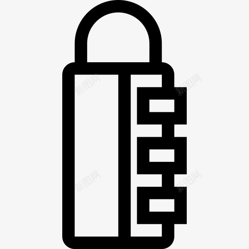 密码时钟组合挂锁图标svg_新图网 https://ixintu.com 安全 密码 微型 挂锁 时钟 组合