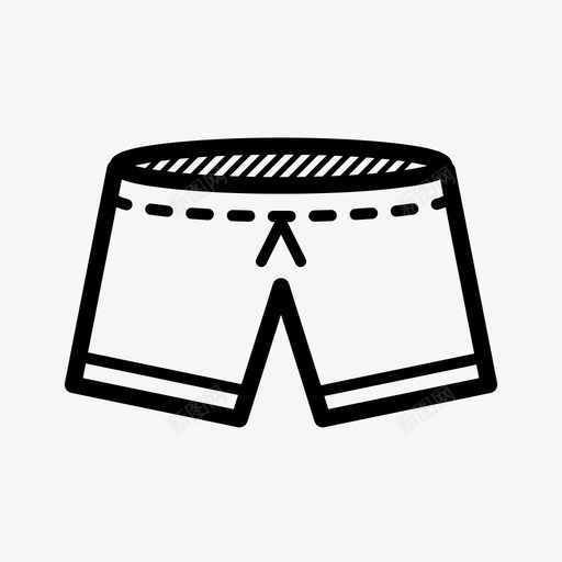 沙滩短裤泳裤衣服图标svg_新图网 https://ixintu.com 沙滩短裤 泳裤 衣服