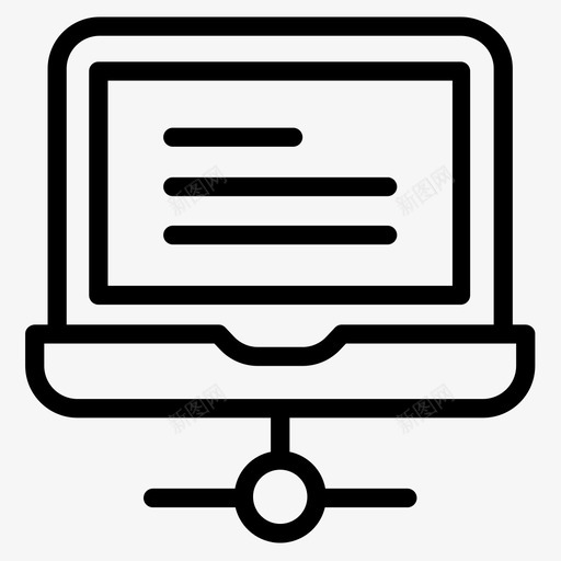 连接数据科学2线性图标svg_新图网 https://ixintu.com 数据 科学 线性 连接