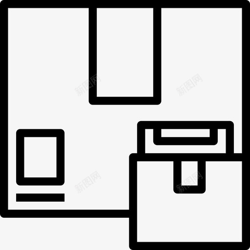 邮政信箱1直邮图标svg_新图网 https://ixintu.com 直邮 邮政信箱1