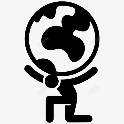 阿特拉斯重担希腊神图标svg_新图网 https://ixintu.com 世界 力量 希腊 拉斯 重担 重量 阿特