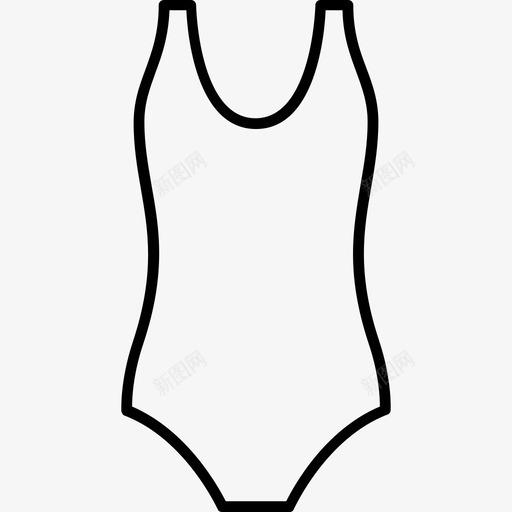 游泳衣衣服运动图标svg_新图网 https://ixintu.com 女士 水上运动 游泳衣 衣服 运动