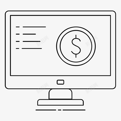 个人电脑货币图表金融图标svg_新图网 https://ixintu.com 个人电脑 商业 图形 图表 电子商务 货币 金融