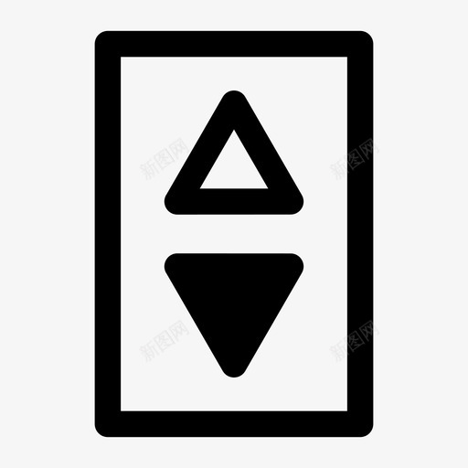 电梯按钮门图标svg_新图网 https://ixintu.com 办公室 按钮 楼层 电梯 门