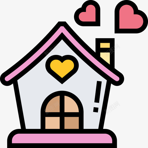 建筑与城市婚礼188线性色彩图标svg_新图网 https://ixintu.com 婚礼188 建筑与城市 线性色彩