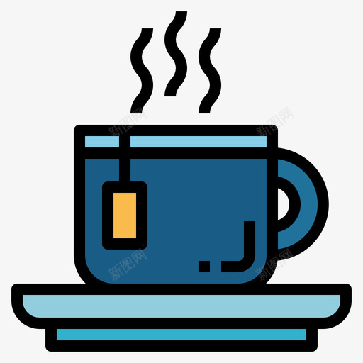 茶杯睡眠41线性颜色图标svg_新图网 https://ixintu.com 睡眠 线性 茶杯 颜色