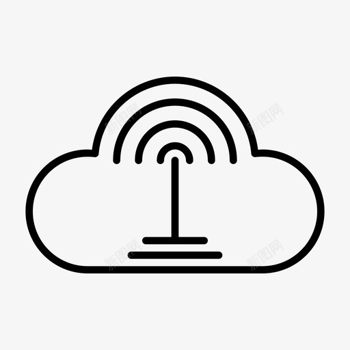云信号连接共享图标svg_新图网 https://ixintu.com 云信号 共享 应用程序用户界面3 连接