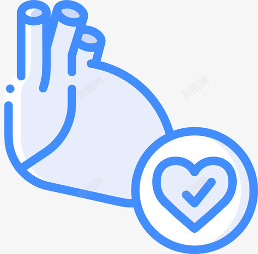 心脏戒烟10蓝色图标svg_新图网 https://ixintu.com 心脏 戒烟10 蓝色