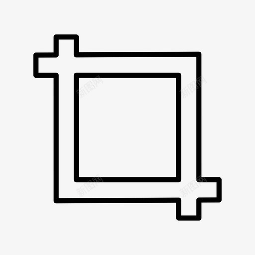 裁剪编辑工具图像图标svg_新图网 https://ixintu.com 图像 大小 工具 符号 编辑 裁剪 调整