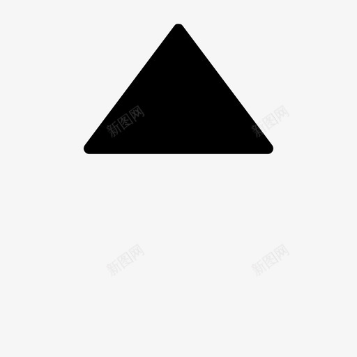 无中心上指三角形箭头控制柄图标svg_新图网 https://ixintu.com 三角形 心上 控制 无中 箭头